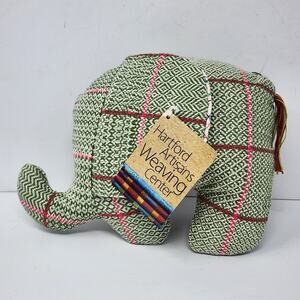 Kids Toy - NWT Boho Hand Woven Elephant Plush